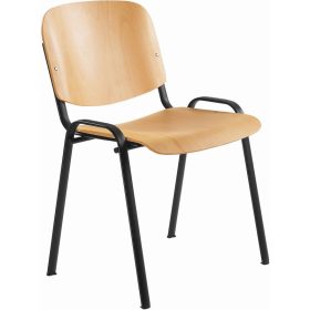 1120 LN lemezelt tárgyalószék fekete acélvázzal