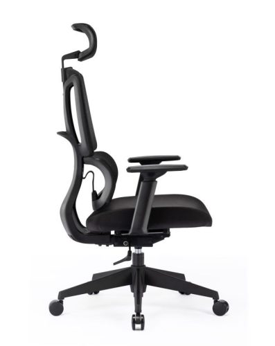 FAMORA ergonómikus operatív forgószék hálós háttámlával, deréktámasszal, fejtámlás kivitelben és állítható karfával