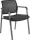 Miro 4L fémvázas vendégszék fekete kárpittal, hálós háttámlával