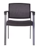 Miro 4L fémvázas vendégszék fekete kárpittal, hálós háttámlával