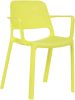 PIXEL BR - strapabíró karfás műanyag szék beltérre és kültérre, sokféle színben és rakásolható kivitelben