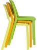 PIXEL - strapabíró műanyag szék beltérre és kültérre, sokféle színben és rakásolható kivitelben