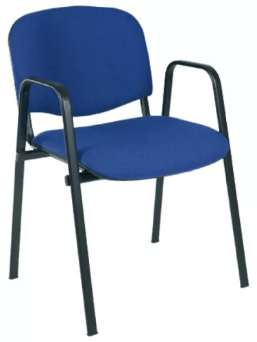 Taurus TN Maxi karfás tárgyalószék fekete fémvázzal, kárpitozott