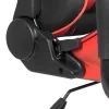 Gamer 1 forgószék derékpárnával, fejpárnával, piros-fekete színben