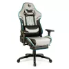 Gamer 2 szék lábtartóval, derék- és fejtámlával, szürke/fekete/kék színkombinációban