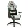 Gamer 2 szék lábtartóval, derék- és fejtámlával, szürke/fekete/kék színkombinációban