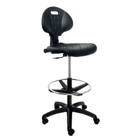   RP-100 Basic Ring ipariszék magasított gázlifttel, és állítható magasságú fém lábtartó gyűrűvel