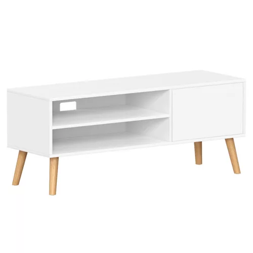 Dohányzóasztal 120x40x49 cm, MDF, fehér, AKF-E1146 WT