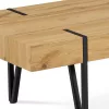 Dohányzóasztal 110×60×42 cm, MDF, vad tölgy, AHG-233 OAK
