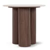 Asztal CARTAGENA 80 cm travertin/dió