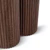 Asztal CARTAGENA 80 cm travertin/dió