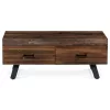 Dohányzóasztal 120×60 cm, Tömör Old Wood. AHG-536 PINE