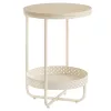 Tárolóasztal 40×40 cm, MDF, Fehérített Tölgy. AKF-E1015 CRM