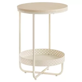   Tárolóasztal 40×40 cm, MDF, Fehérített Tölgy. AKF-E1015 CRM
