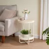 Tárolóasztal 40×40 cm, MDF, Fehérített Tölgy. AKF-E1015 CRM