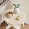 Tárolóasztal 40×40 cm, MDF, Fehérített Tölgy. AKF-E1015 CRM