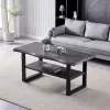 Dohányzóasztal 120×60 cm, MDF, Szürke Tölgy. CT-F4212 GREY