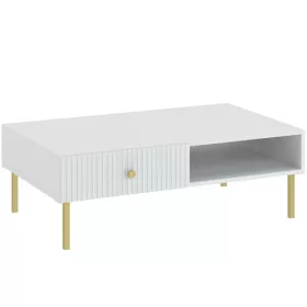 Dohányzóasztal 100 cm fehér színben – VIENA