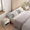 Éjjeliszekrény 39x28cm, mdf, Fehérített Tölgy, ANT-E1081 BUK