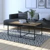 BARBOSSA Dohányzóasztal Tölgy/Fekete Színben 102 cm 2
