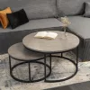 Dohányzóasztal szett ROCKY MAX beton/fekete