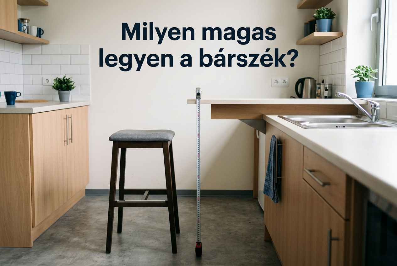 Bárszék ülésmagassága: így találja el a megfelelő méretet