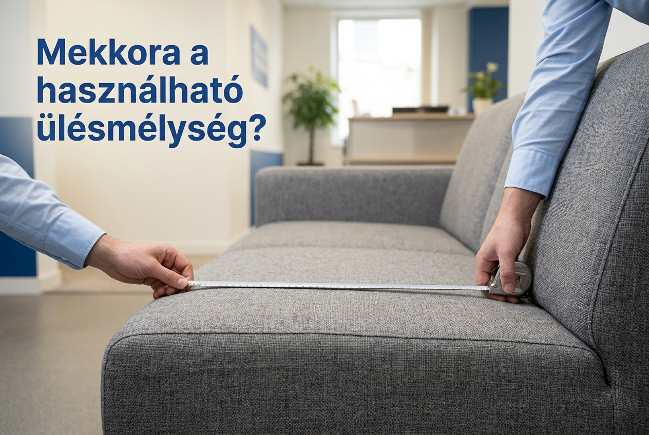 Kanapé-ülésmélység: milyen méretet érdemes választania?